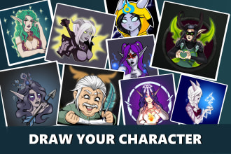 draw your oc or world of warcraft character in my style