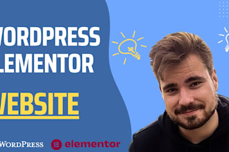create a professional wordpress website with elementor