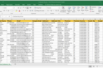 provide an active and targeted email and a contact list for marketing