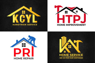 design home repair handyman roofing remodeling painting realtor logo