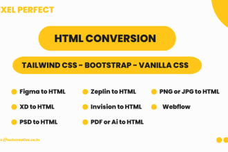 figma to html, xd to html, bootstrap, tailwind css