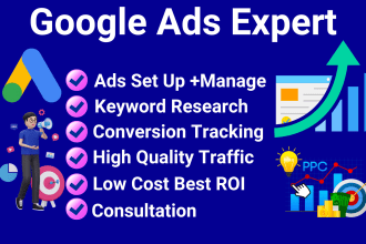 set up and manage highly profitable google ads adwords PPC campaign
