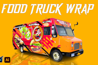 do stunning truck wrap food truck wrap and truck wrap design