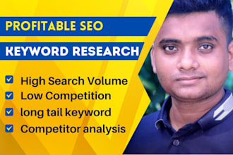 do profitable SEO keyword research for website and competitor analysis