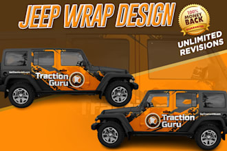design eye catching jeep wrap for you
