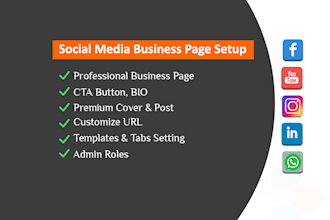 create facebook business page, instagram business page