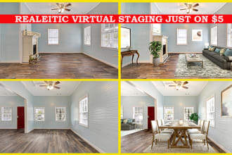do realistic virtual staging, real estate virtual staging