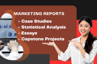 do marketing report capstone project statistical analysis case study assignments