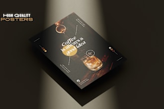 design coffee shop flyers, banners and posters