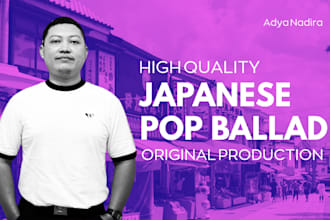 produce emotional japanese pop ballad music