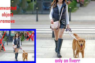 remove unwanted objects, blemished or  persons from photos