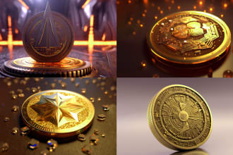 design a custom coin logo for cryptocurrency challenge