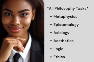 write any philosophy related tasks