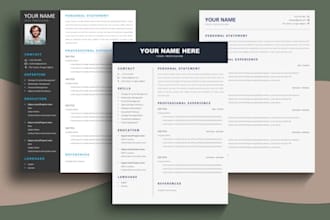 write a professional resume, CV, cover letter and linkedin