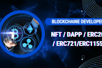 create custom smart contracts, tokens, and minting app, using web3 technology