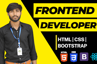 design develop front end app and website as full stack developer