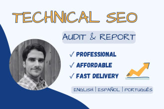 deliver a professional technical SEO audit report