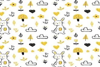 do seamless pattern design for babies textile