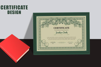 design amazing certificate, diploma or award certificate