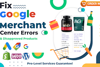 fix google merchant error and disapproved product errors