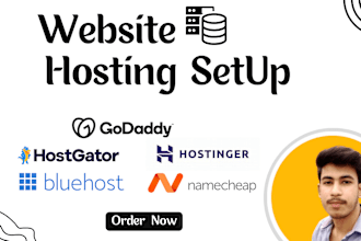 setup website hosting on godaddy hostinger  namecheap and more