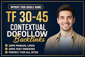 rank your site with high tf 30 to 45 SEO backlinks