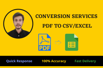 convert pdf to csv, excel or google sheet for accounting software