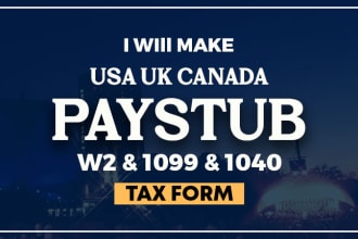 make paystub, pay stub, check stub, payroll, w2, 1099, payslip