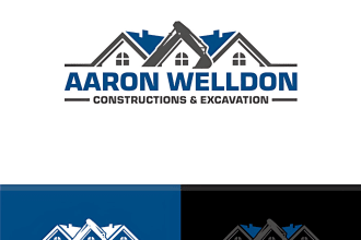 design real estate, property, construction, or roofing logo