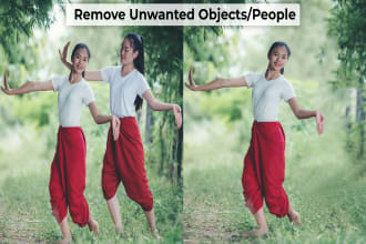 add or remove unwanted objects, and people by photoshop editing