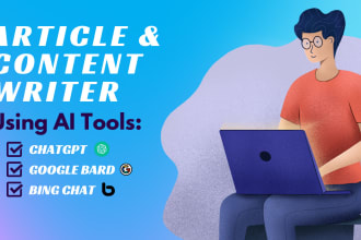 be your content writer using chatgpt, google bard, bing chat