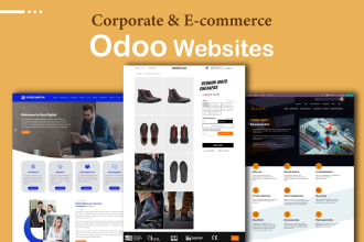 design fully responsive odoo business and ecommerce website