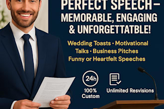 do wedding speech, best man speech, maid of honor and all wedding speech