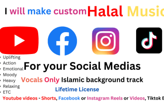 make custom halal music for your reels, shorts, and videos