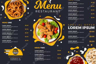 design food poster,food flyer using canva