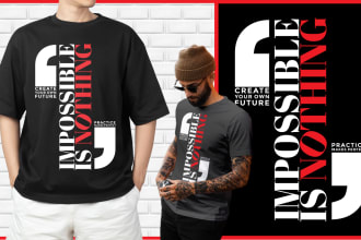 do custom creative and typography t shirt designs in bulk for merchants