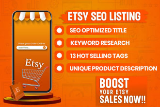 do etsy seo listing with product titles and tags that boost sales