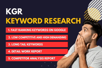 do excellent kgr keyword research on any niche, website or blog