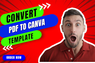 convert PSD PDF into editable canva templates, word file, or fillable PDF form