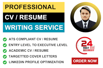 write and upgrade your resume, cv, cover letter, linkedin
