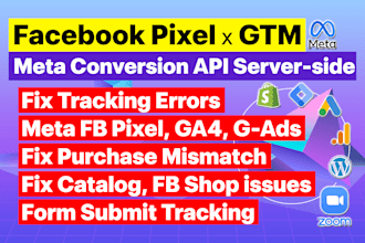 fix or setup facebook pixel catalog shop meta conversion api  wordpress shopify