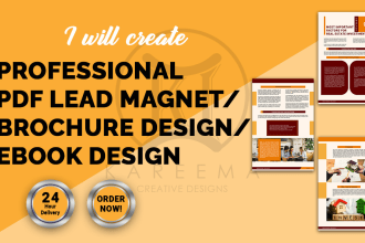 create professional PDF lead magnet, brochure