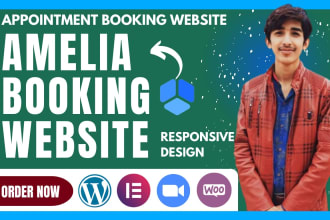 create an appointment booking website with amelia pro