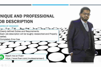write a professional job description that attracts your desired talent