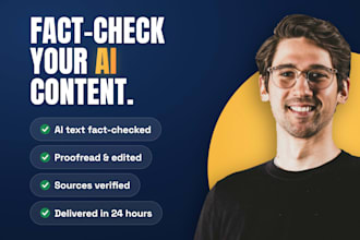 fact check your ai generated content and proofread it in 24 hours