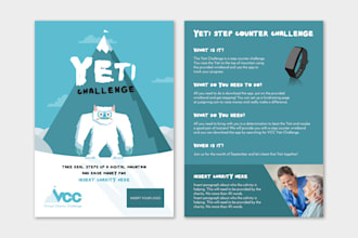 create a 2 sided flyer