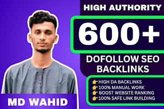 build premium high da seo backlinks with link building for google ranking