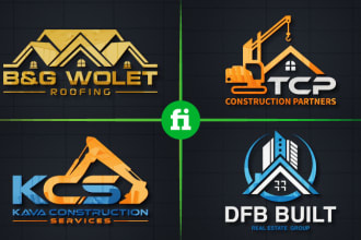do real estate, construction, realtor, property logo design
