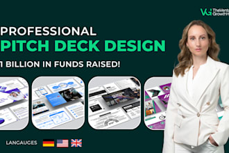 design your pitch deck in power point, google slides or canva