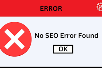 find and fix all SEO errors or bugs for website ranking